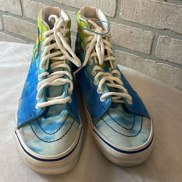 VANS SpongeBob SquarePants M 5.5 W 7 hi top - Picture 2 of 9